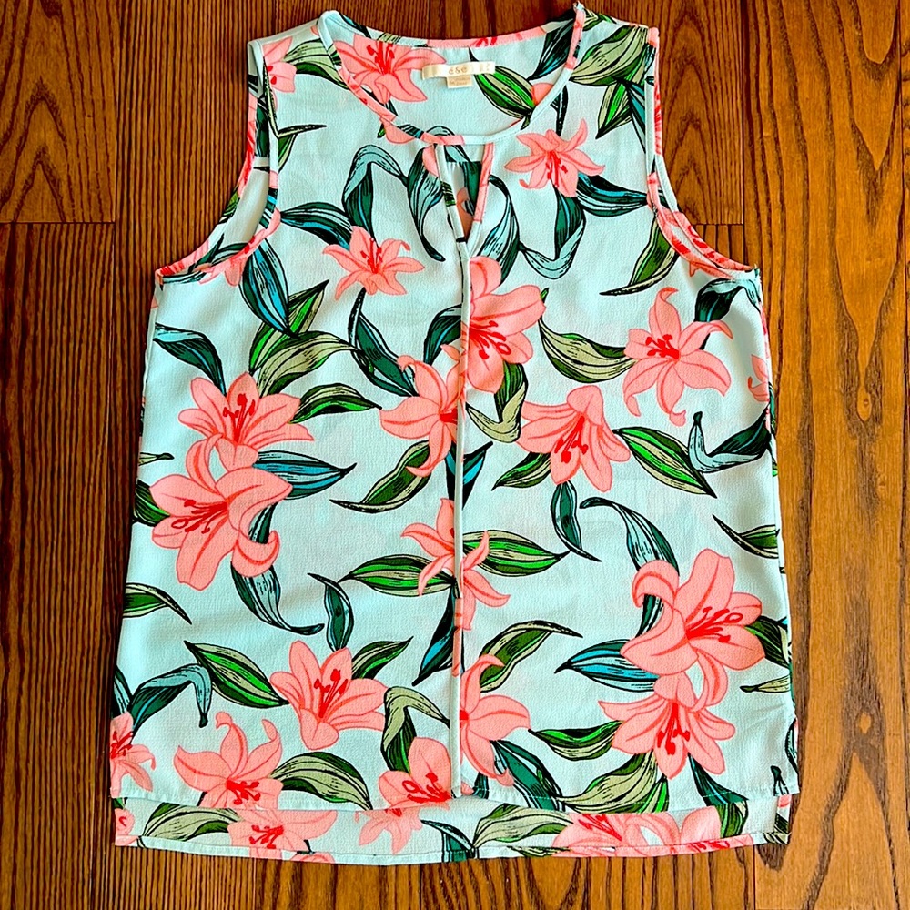 C&E Floral Blouse